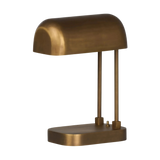 Merlin Aged Antique Brass Table Lamp | shipping 12/25/2025