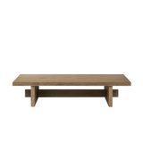 Isaac Rubbed Light Oak Coffee Table | shipping 11/19/2025