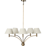 Linus Aged Brass Iron Chandelier | ready to ship!