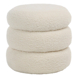 Jolo Ottoman en fausse peau de mouton | expédition le 29/01/2024