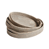 Burma Rattan Oval Serving Trays | ready to ship!