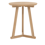 Table d'appoint trépied en chêne | prêt pour l'expédition!
