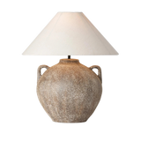 Mays Vintage Brown Ceramic Table Lamp | ready to ship!