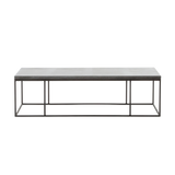 Petite table basse Harlow en pierre bleue | prêt pour l'expédition!