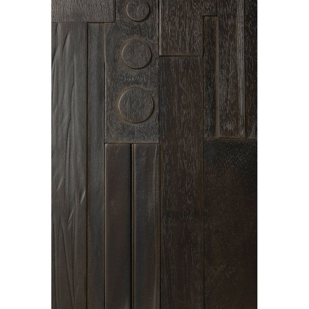 Featuring Mosaic TV cupboard by Ethnicraft at Amethyst Home. It all started with a happy incident. Inspired by the remaining offcuts from our factory designs, the layered wood pieces of the Mosaic TV cupboard form a rhythm, reminiscent of the partition of a pipe organ. Deeply influenced by music within his creative process, Alain van Havre offers a renewed.  Amethyst Home provides interior design, new home construction design consulting, vintage area rugs, and lighting in the Calabasas metro area.