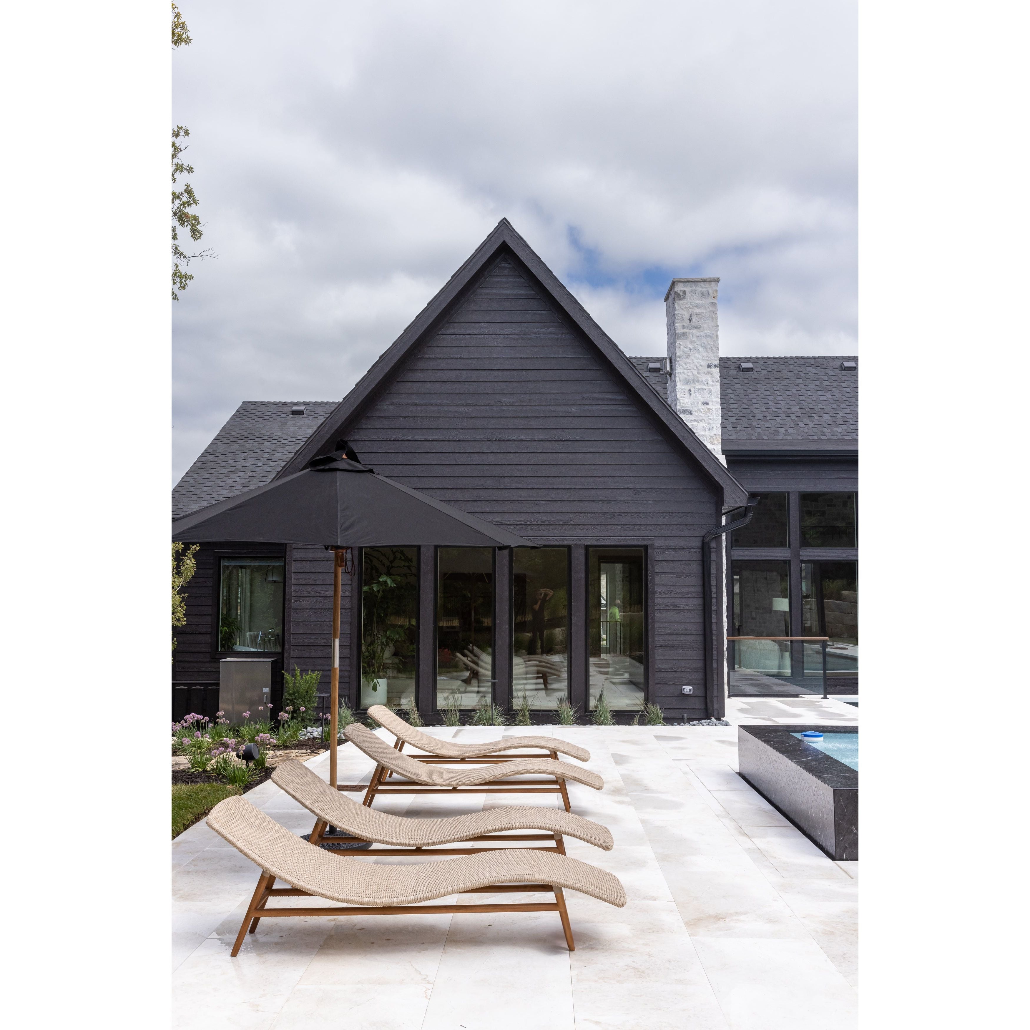 Featuring Portia Vintage White Outdoor Chaise by Four Hands at Amethyst Home. Strike a pose. Based off a vintage shape, all-weather wicker is subtly curved and set atop a minimal frame made of solid teak. A stylish statement piece and seating option for both indoors and out. Cover or store inside during inclement weather and when not in use.Overall Dimens. Amethyst Home provides interior design, new home construction design consulting, vintage area rugs, and lighting in the Los Angeles metro area.