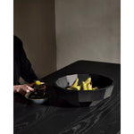 Featuring Mahogany Hand-Carved Striped Bowl by Ethnicraft at Amethyst Home. Both functional and decorative, this bowl will delicately accessorise your dining and kitchen space. Each piece is created by our Javanese carvers and turners, carrying the story of our skilled artisans into your home.
Dimentions: 16"d x 16"w x 6"h
Finish : VarnishedMain Mater.  Amethyst Home provides interior design, new home construction design consulting, vintage area rugs, and lighting in the Salt Lake City metro area.