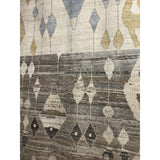 Featuring Zaira Tonnara Hand-Knotted Rug by Jaipur Living at Amethyst Home. Enrich living spaces with the exotic allure of the Zaira Collection - a fusion of modern Moroccan designs and unparalleled craftsmanship. Handknotted in India with 22 knots per square inch, these rugs exude luxury and artistry. The Tonnara rug showcases an intriguing diamond pattern .  Amethyst Home provides interior design, new home construction design consulting, vintage area rugs, and lighting in the Houston metro area.