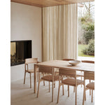 Featuring Pi Armless Oak Dining Chair by Ethnicraft at Amethyst Home. The PI collection honors nature’s design by keeping the strength, curves and lines, as nature intended. Interesting shapes are discovered in this sleek and stylish, polished imperfect, finish. Each PI item is finished by hand to ensure that the individual character of the wood is respect.  Amethyst Home provides interior design, new home construction design consulting, vintage area rugs, and lighting in the Park City metro area.