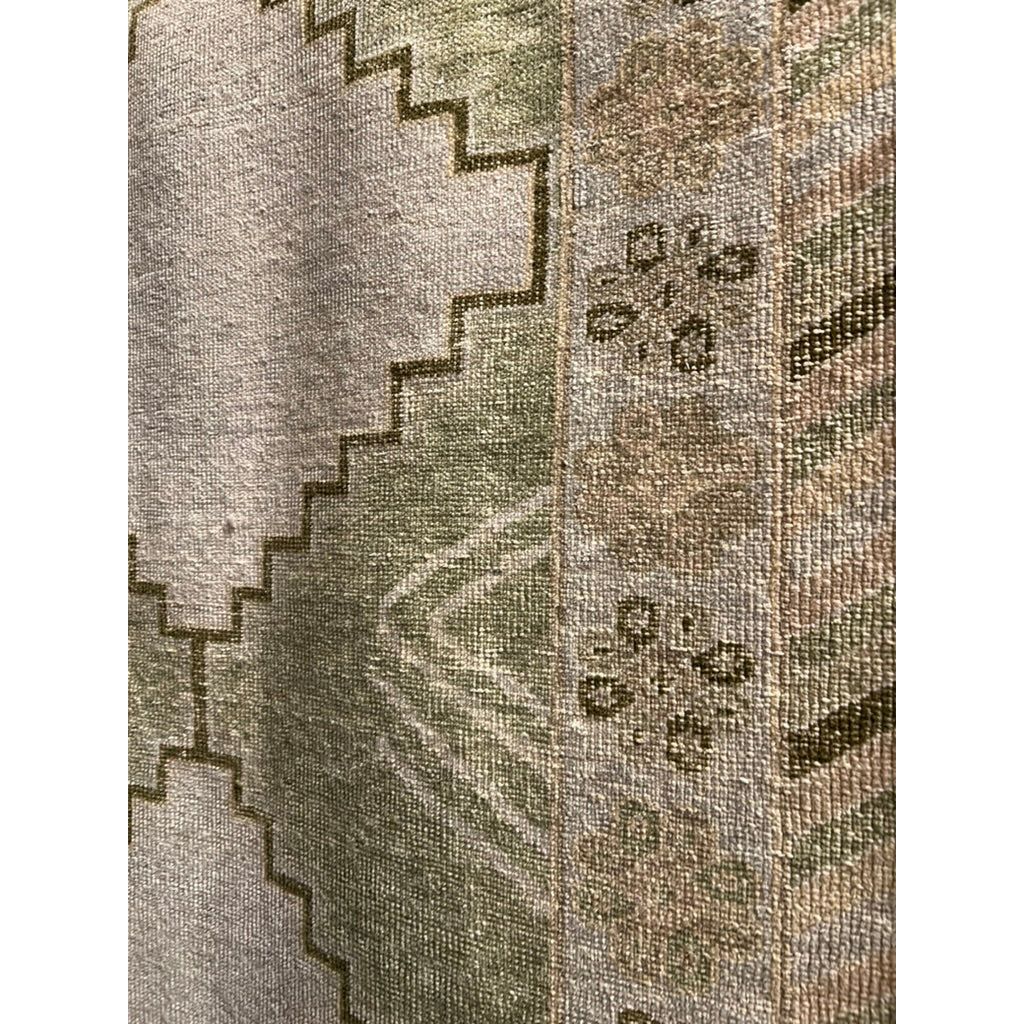 Featuring Gallant Enfield Hand-Knotted Rug by Jaipur Living at Amethyst Home. The updated traditional Gallant Enfield is an assortment of beautifully colored hand-knotted designs. The Enfield area rug showcases a vintage-inspired bordered medallion design in on-trend green, cream, light blue, and tan tones, stunningly distressed for texture and antiquity. C.  Amethyst Home provides interior design, new home construction design consulting, vintage area rugs, and lighting in the Monterey metro area.