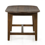 Featuring Alfie Waxed Pine Dining Table by Four Hands at Amethyst Home. Made from solid pine that's been weathered for a distressed, farmhouse-style look then finished in a warm honey. Simple tapered legs support an oval top with a stretcher and apron for a beautifully traditional look. Seats 8 comfortably.87"Overall Dimensions: 86.50"w x 35.50"d x 30.00"hWeight: 109.13 lbs110"Ov. Amethyst Home provides interior design, new construction, custom furniture, and area rugs in the Washington metro area