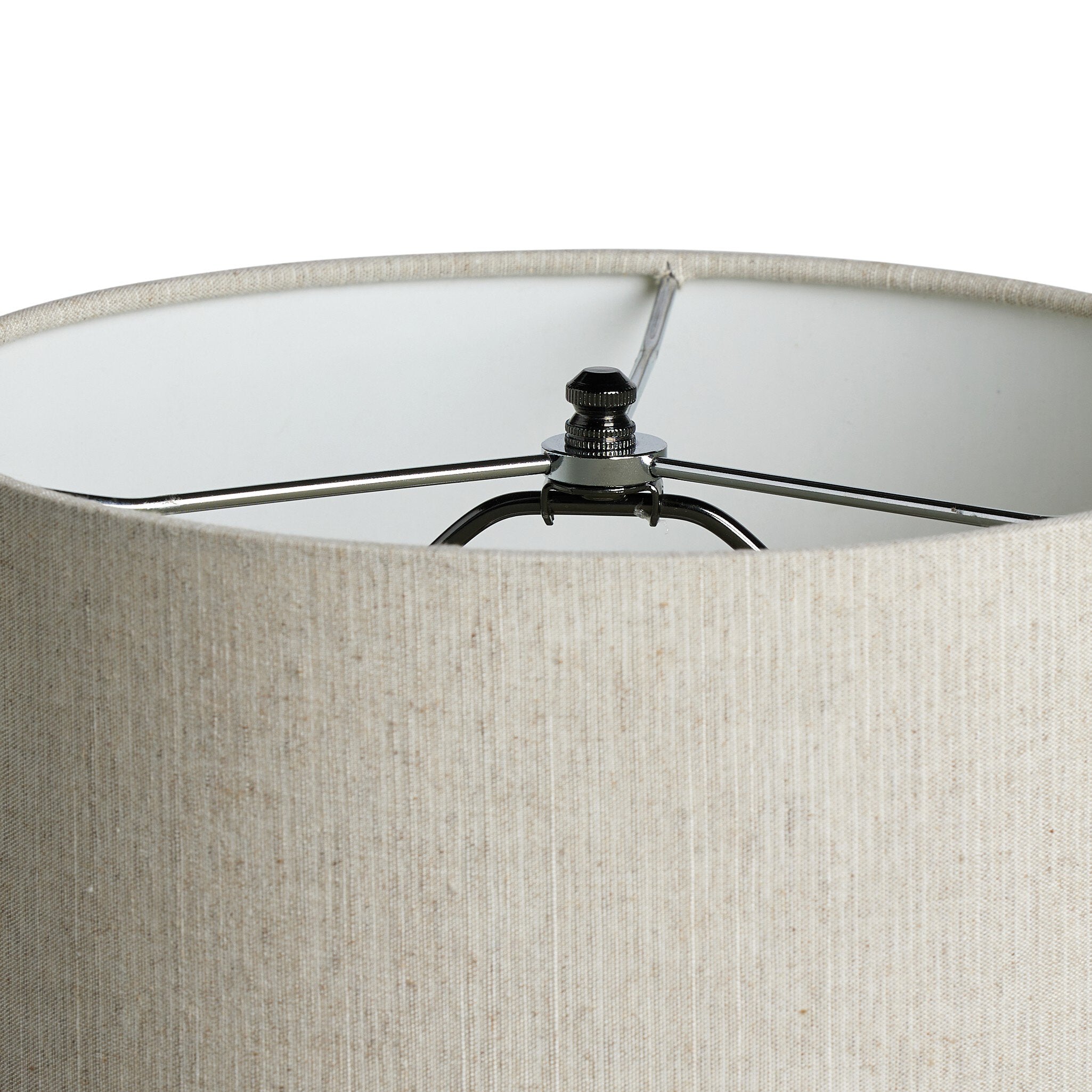 Featuring Allura White Speckled Ceramic Table Lamp by Four Hands at Amethyst Home. A curved ceramic base with a speckled matte finish supports an extra-tall flax linen shade. This elongated silhouette brings a sculptural look to any tabletop.Overall Dimensions: 12.00"w x 11.00"d x 23.00"hWeight : 6.44 lbsMaterials : Ceramic, Thermoplastic, 65% Polyester, 35% Flax/Linen. Amethyst Home provides interior design, new construction, custom furniture, and area rugs in the Washington metro area