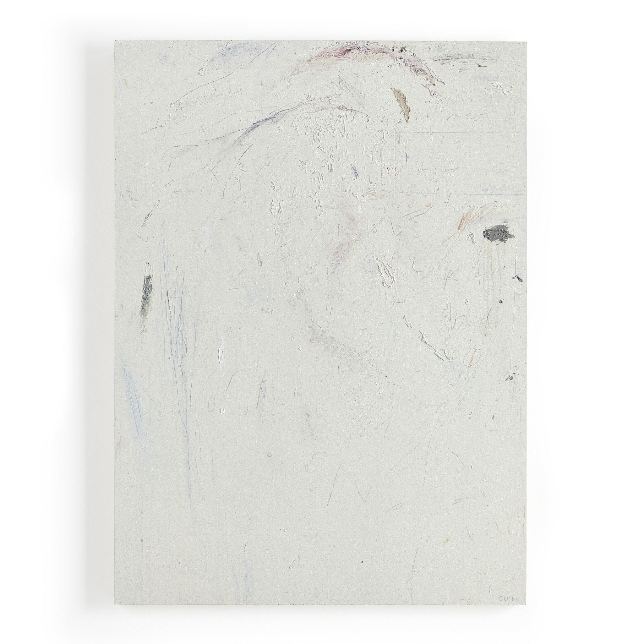 Featuring Answers Only You Provide Art by Tyler Guinn by Four Hands at Amethyst Home. Based in Austin, Texas, abstract-expressionist painter Tyler Guinn looks to texture and organic sensibility to shape his wide variety of works, from geometric pieces and flowing landscapes to mark making and automatic writing. Handmade in Austin, Texas. Framed in a maple gallery box.
24" x 32"O. Amethyst Home provides interior design, new construction, custom furniture, and area rugs in the Kansas City metro area