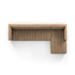 Featuring Augustine Palermo Drift 2-Piece Sectional by Four Hands at Amethyst Home. A dramatically channeled sofa in a palermo top-grain leather offers a mature, clean look inspired by modern menswear. Two-piece sectional with right arm-facing chaise, perfectly sized for smaller spaces.Left ChaiseOverall Dimensions: 126.00"w x 64.00"d x 26.50"hWeight: 189.59 lbsRight ChaiseOverall. Amethyst Home provides interior design, new construction, custom furniture, and area rugs in the Nashville metro area