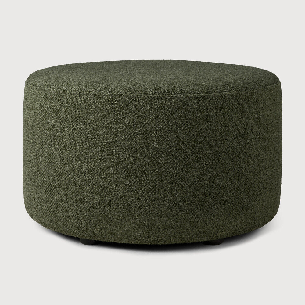 Featuring Barrow Pine Green Pouf by Ethnicraft at Amethyst Home. The Barrow Pouf is a cozy complement to any living space. Made with Italian fabrics in a range of hues, the Barrow pouf creates a relaxed atmosphere while doubling as additional seating for an indoor gathering. This easy-to-style item was designed by Jacques Deneef.Adjustable Feet : NoCollection : BarrowFire Retardant. Amethyst Home provides interior design, new construction, custom furniture, and area rugs in the Portland metro area