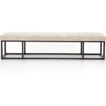 Featuring Beaumont Bench - Plushtone Linen by Four Hands at Amethyst Home. The Beaumont Plushtone Linen Bench has streamlined shaping and is textural to the touch. Gunmetal-finished iron framing stands slim and structured to support a well-tailored top of plush, linen-like upholstery. Open, adaptable styling allows for versatile placement options.
Overal.  Amethyst Home provides interior design, new home construction design consulting, vintage area rugs, and lighting in the Kansas City metro area.