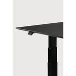 Featuring Bok Black Us Oak Black Adjustable Desk by Ethnicraft at Amethyst Home. The Bok adjustable desk was designed with the importance of health and good posture in mind. The motorised system in its legs allows the tabletop to be elevated to the height of your liking. That way, you can easily switch between sitting and standing throughout the workday. Choose between white or bl. Amethyst Home provides interior design, new construction, custom furniture, and area rugs in the San Diego metro area