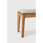 Featuring Bok Natural Teak Outdoor Bench by Ethnicraft at Amethyst Home. Reminiscent of a goat's curved horns, the Bok collection combines sculptural elegance and contemporary crafting into a graceful and airy form. Taking the quality design of the Bok collection outdoors, the Bok outdoor bench pairs perfectly with the Bok dining table, but also as a standalone outdoor seating opt. Amethyst Home provides interior design, new construction, custom furniture, and area rugs in the Park City metro area