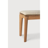 Featuring Bok Natural Teak Outdoor Bench by Ethnicraft at Amethyst Home. Reminiscent of a goat's curved horns, the Bok collection combines sculptural elegance and contemporary crafting into a graceful and airy form. Taking the quality design of the Bok collection outdoors, the Bok outdoor bench pairs perfectly with the Bok dining table, but also as a standalone outdoor seating opt. Amethyst Home provides interior design, new construction, custom furniture, and area rugs in the Park City metro area