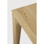 Featuring Bok Oak Rectangular Extendable Dining Table by Ethnicraft at Amethyst Home. Reminiscent of a goat's curved horns, the Bok collection combines sculptural elegance and contemporary crafting into a graceful and airy form. The signature Bok table made extendable to bring even more people together. Its airy shape yet rock-solid construction makes this solid oak extendable dining. Amethyst Home provides interior design, new construction, custom furniture, and area rugs in the Boston metro area