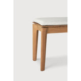 Featuring Bok Off White Teak Outdoor Bench by Ethnicraft at Amethyst Home. Reminiscent of a goat's curved horns, the Bok collection combines sculptural elegance and contemporary crafting into a graceful and airy form. Taking the quality design of the Bok collection outdoors, the Bok outdoor bench pairs perfectly with the Bok dining table, but also as a standalone outdoor seating . Amethyst Home provides interior design, new construction, custom furniture, and area rugs in the Washington metro area