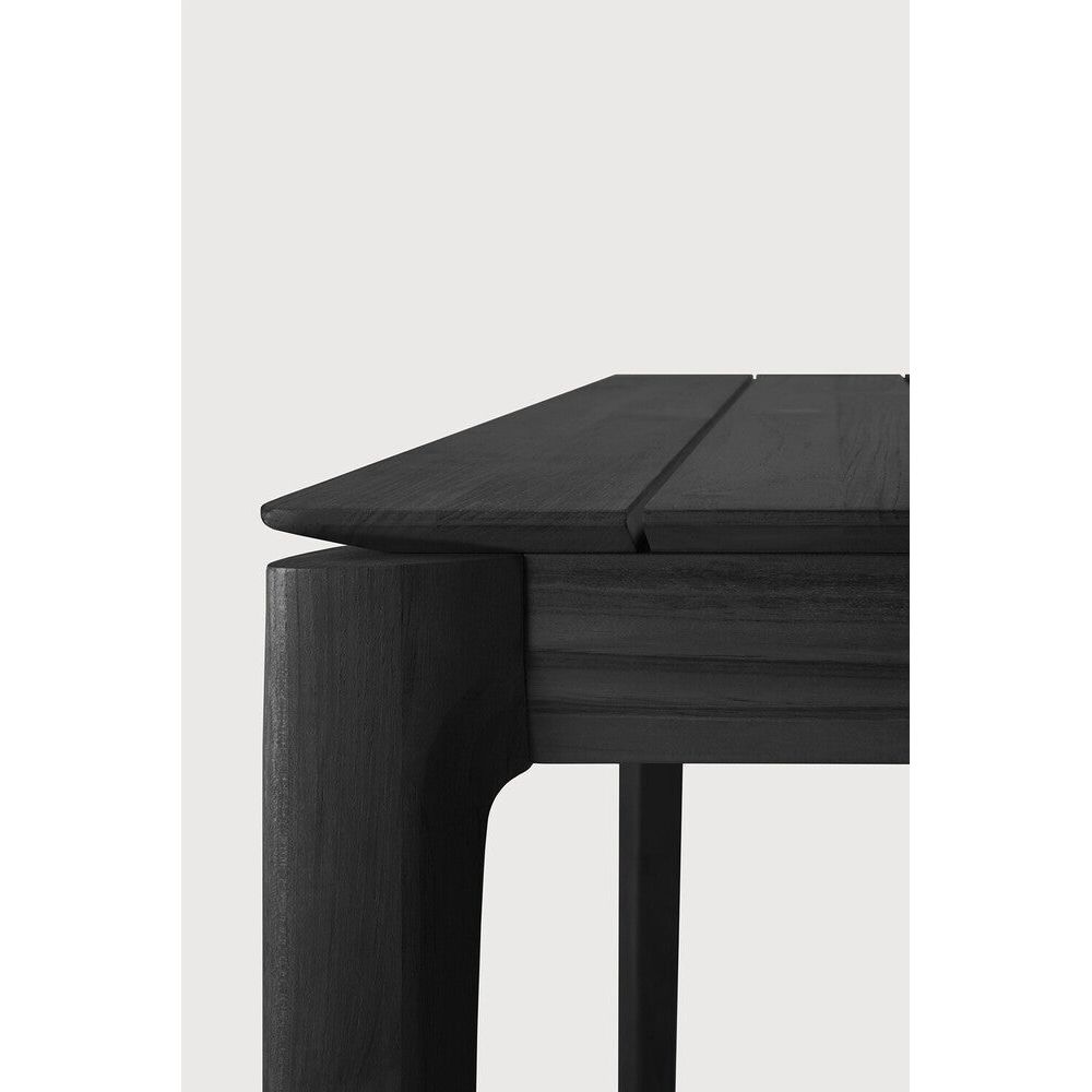 Featuring Bok Teak Black Outdoor Dining Table by Ethnicraft at Amethyst Home. Reminiscent of a goat's curved horns, the Bok collection combines sculptural elegance and contemporary crafting into a graceful and airy form. The Bok dining table's airy shape yet rock-solid construction make this piece a timeless and remarkable design to enjoy for all the years to come, while the adapt. Amethyst Home provides interior design, new construction, custom furniture, and area rugs in the Nashville metro area