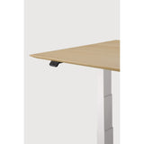 Featuring Bok White Us Oak Adjustable Desk by Ethnicraft at Amethyst Home. The Bok adjustable desk was designed with the importance of health and good posture in mind. The motorised system in its legs allows the tabletop to be elevated to the height of your liking. That way, you can easily switch between sitting and standing throughout the workday. Choose between white or black me. Amethyst Home provides interior design, new construction, custom furniture, and area rugs in the San Diego metro area