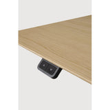 Featuring Bok White Us Oak Adjustable Desk by Ethnicraft at Amethyst Home. The Bok adjustable desk was designed with the importance of health and good posture in mind. The motorised system in its legs allows the tabletop to be elevated to the height of your liking. That way, you can easily switch between sitting and standing throughout the workday. Choose between white or black metal . Amethyst Home provides interior design, new construction, custom furniture, and area rugs in the Tampa metro area