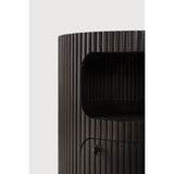 Featuring Boomerang Mahogany Dark Brown Drawer Unit by Ethnicraft at Amethyst Home. Inspired by shapes found in nature, the Boomerang collection features a playful, pebble top set on curved legs with a stacked, wood stick effect. Featuring hand-carved details and the practicality of wheels, the Boomerang drawer unit can serve many purposes, fitting perfectly under a desk for extra. Amethyst Home provides interior design, new construction, custom furniture, and area rugs in the Park City metro area