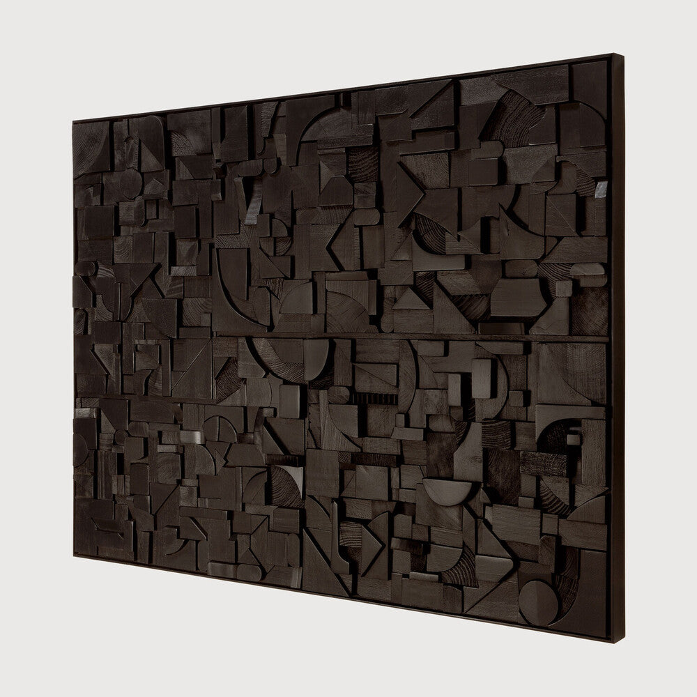 Featuring Bricks Wall Art by Ethnicraft at Amethyst Home. Combining sustainable practices with artwork, Bricks is truly a unique home decor collection. Individually handcrafted, no two pieces are exactly alike. Dimension, depth and intrigue are built within layers of the solid recycled woods and offcuts leftover from production.Collection : BricksFinish : VarnishedMain Material : Mah. Amethyst Home provides interior design, new construction, custom furniture, and area rugs in the Austin metro area