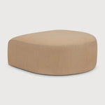 Featuring Bulky Light Sepia Semi-Circle Footstool by Ethnicraft at Amethyst Home. The Bulky celebrates simplicity and versatility in one cohesive form. Its mono-volume design, softened by rounded corners and accentuated with subtle stitching details, lends understated elegance to any space. The clean silhouette pairs with luxurious upholstery and thoughtful contours to provide. Amethyst Home provides interior design, new construction, custom furniture, and area rugs in the Newport Beach metro area