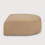Featuring Bulky Light Sepia Semi-Circle Footstool by Ethnicraft at Amethyst Home. The Bulky celebrates simplicity and versatility in one cohesive form. Its mono-volume design, softened by rounded corners and accentuated with subtle stitching details, lends understated elegance to any space. The clean silhouette pairs with luxurious upholstery and thoughtful contours to provide las. Amethyst Home provides interior design, new construction, custom furniture, and area rugs in the San Diego metro area