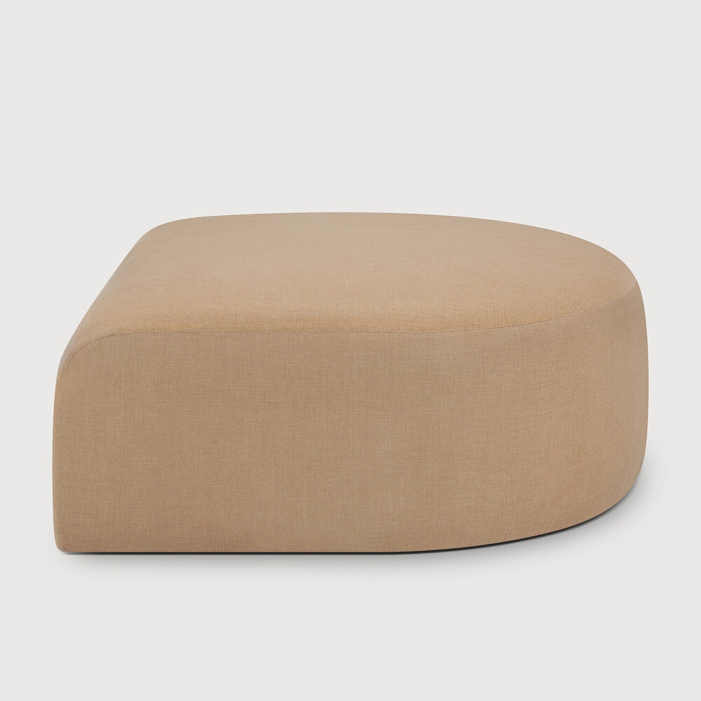 Featuring Bulky Light Sepia Semi-Circle Footstool by Ethnicraft at Amethyst Home. The Bulky celebrates simplicity and versatility in one cohesive form. Its mono-volume design, softened by rounded corners and accentuated with subtle stitching details, lends understated elegance to any space. The clean silhouette pairs with luxurious upholstery and thoughtful contours to provide lasti. Amethyst Home provides interior design, new construction, custom furniture, and area rugs in the Seattle metro area