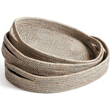 Burma Rattan Oval Serving Trays Napa Home & Garden