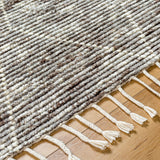 Featuring Camille Jasper Wolf Hand-Knotted Rug by Surya at Amethyst Home. The Camille Jasper Wolf hand-knotted rug features a yummy blend of charcoal greys and chocolate brown.  Soft to the touch and made of dreamy, knotted wool in a low shed blend.
Hand-Knotted100% WoolFringe Length: 5"Rug Thickness: 0.75". Amethyst Home provides interior design, new home construction design consulting, vintage area rugs, and lighting in the Portland metro area.