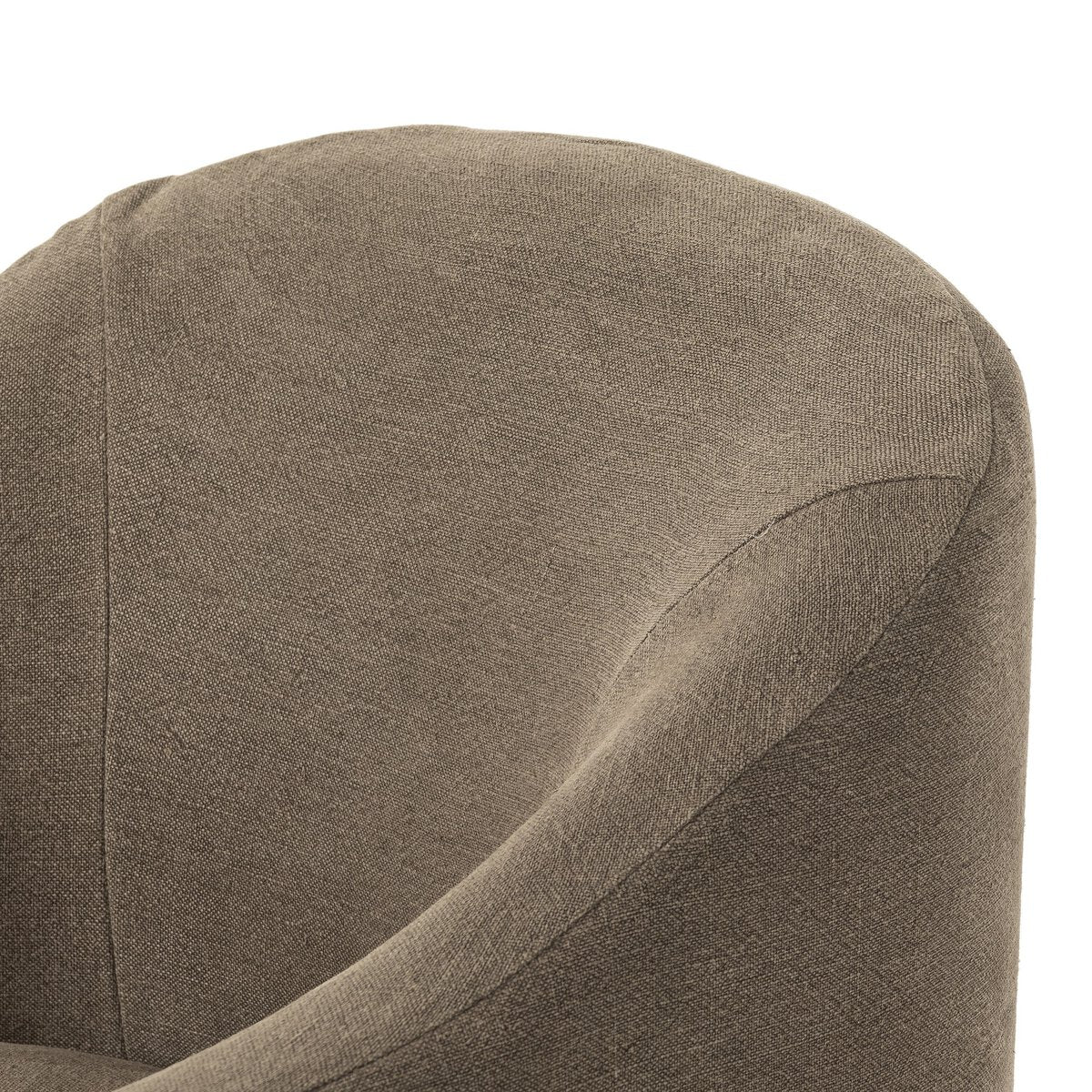 Featuring Cove Broadway Coffee Dining Chair With Casters by Four Hands at Amethyst Home. A polished form with curved lines and upholstered in a coffee-brown flax/linen blend, this chair brings quiet sophistication to the dining room. Functional casters allow easy movement.Overall Dimensions: 25.50"w x 25.25"d x 32.25"hWeight : 28.66 lbsMaterials : 100% Flax/Linen, 87% Polyurethane F. Amethyst Home provides interior design, new construction, custom furniture, and area rugs in the Seattle metro area