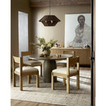 Featuring Crofton Antwerp Natural Dining Chair by Four Hands at Amethyst Home. Embracing a primitive design with wide, slightly tapered legs and a distinctive wood connection through the frame. Sandy nettlewood and natural fabric pair for rustic charm and modern comfort.Overall Dimensions: 20.75"w x 21.75"d x 33.00"hWeight : 21.38 lbsMaterials : 39% Linen, 35% Cotton, 26% Poly. Amethyst Home provides interior design, new construction, custom furniture, and area rugs in the Newport Beach metro area