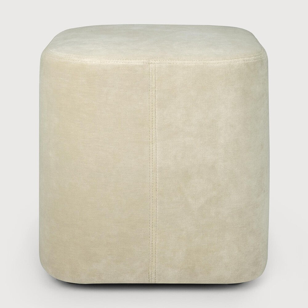 Featuring Cube Sand Pouf by Ethnicraft at Amethyst Home. Elegant style comes with the Cube pouf. Comfortable and sturdy, the Cube is durably crafted using Italian textiles. Warm and timeless tones combine perfectly with other materials to bring a refined yet relaxed aesthetic in modern breakout spaces.Weight : 17 lb Dimensions: 17 in H x 17.5 in L x 17.5 in WAdjustable Feet : NoBru. Amethyst Home provides interior design, new construction, custom furniture, and area rugs in the Monterey metro area