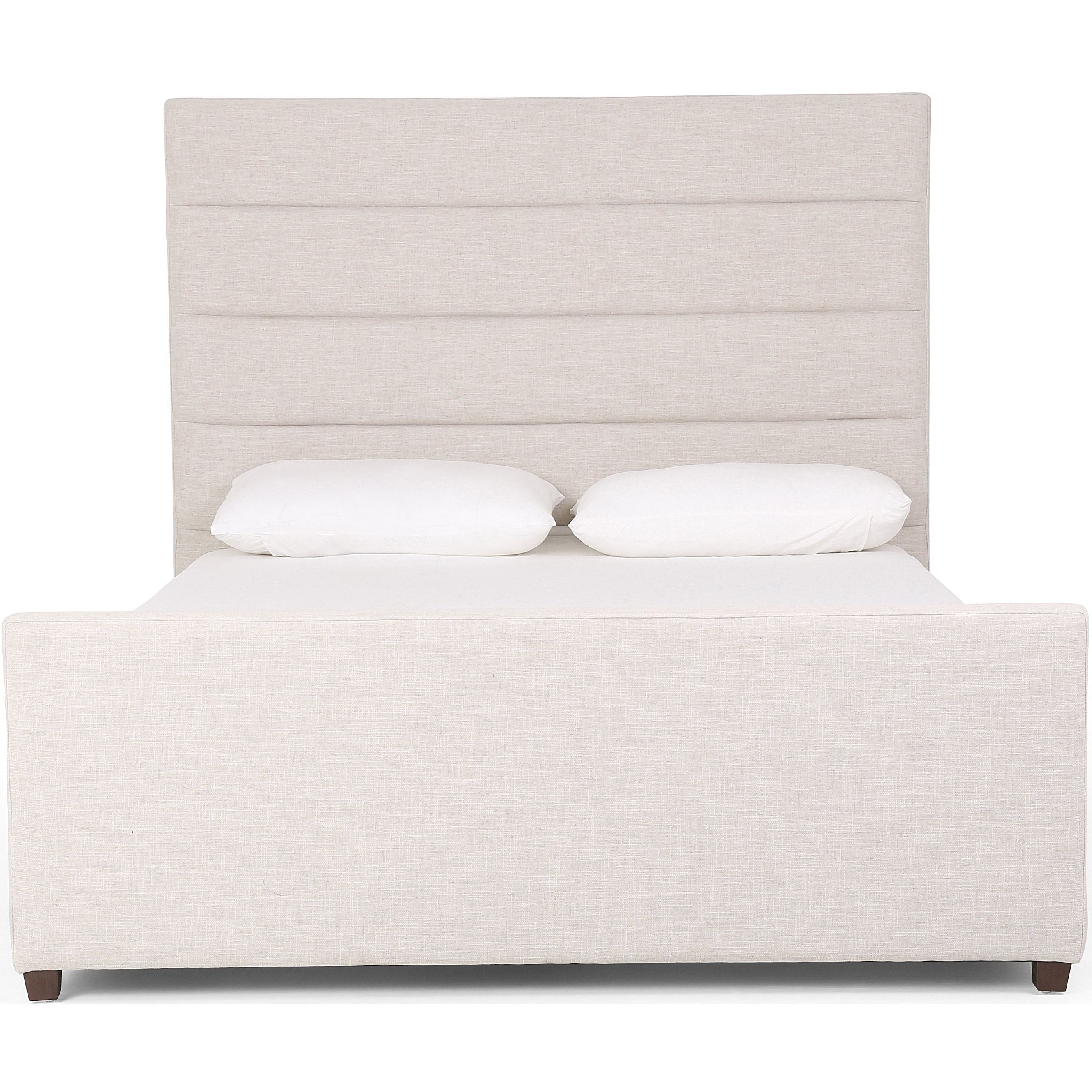 Featuring Daphne Bed - Cambric Ivory by Four Hands at Amethyst Home. We love the tall, elegant look of this Daphne Bed - Cambric Ivory. Horizontal channeling lends a linear, textured look to luxurious performance-grade upholstery - sure to elevate the look of any bedroom!
Colors: Cambric Ivory, AlmondMaterials: 90% Pl, 10% Li, Solid ParawoodFabric: Performance.  Amethyst Home provides interior design, new home construction design consulting, vintage area rugs, and lighting in the Miami metro area.