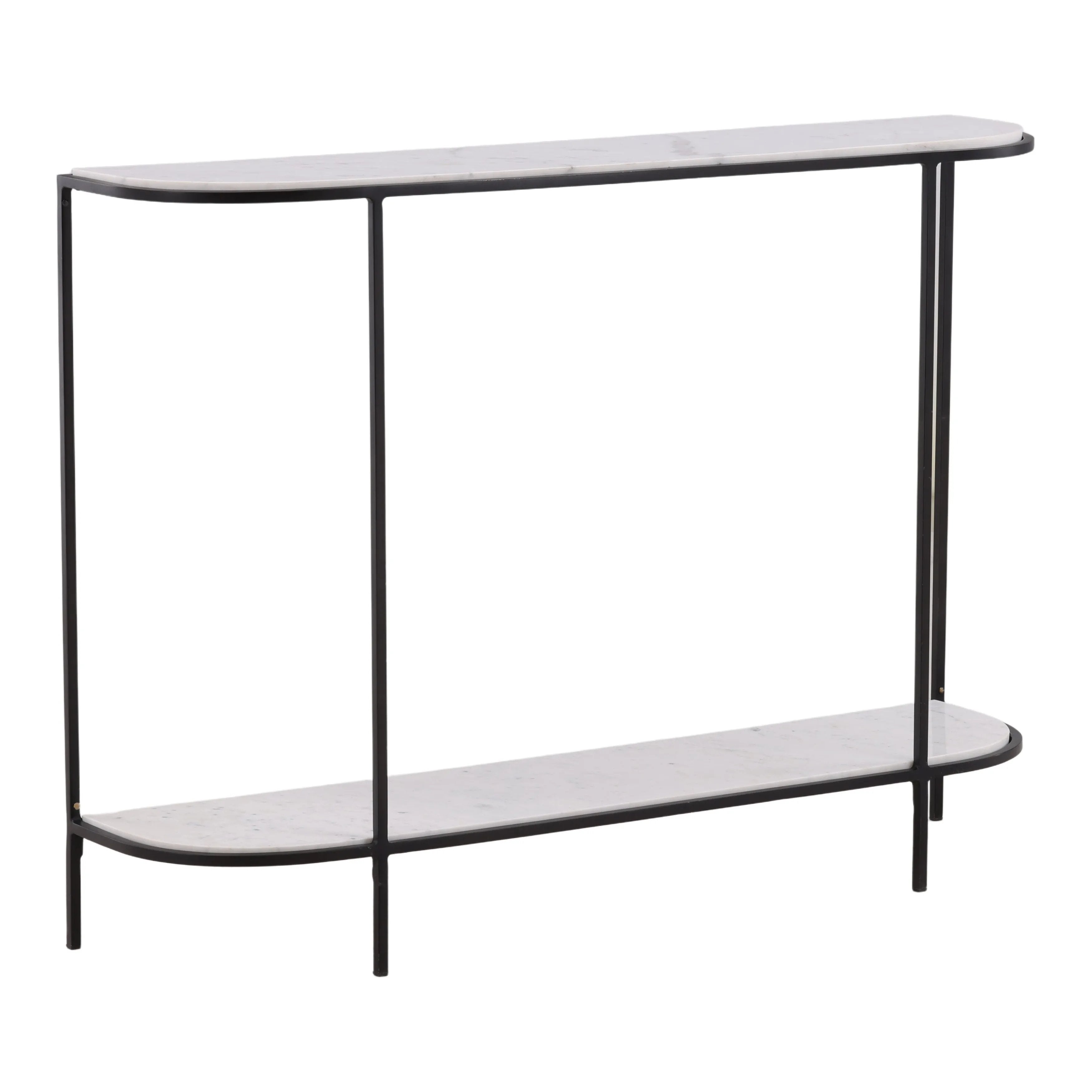 Featuring Brian Console Table by Dovetail at Amethyst Home. Expertly crafted, the Brian Console Table offers both style and function to any living space. Its sleek design adds a touch of elegance, while the solid wood construction ensures durability for daily use. Use it as a statement piece or for practical storage, the possibilities are endless.
Overall Dim. Amethyst Home provides interior design, new home construction design consulting, vintage area rugs, and lighting in the Houston metro area.