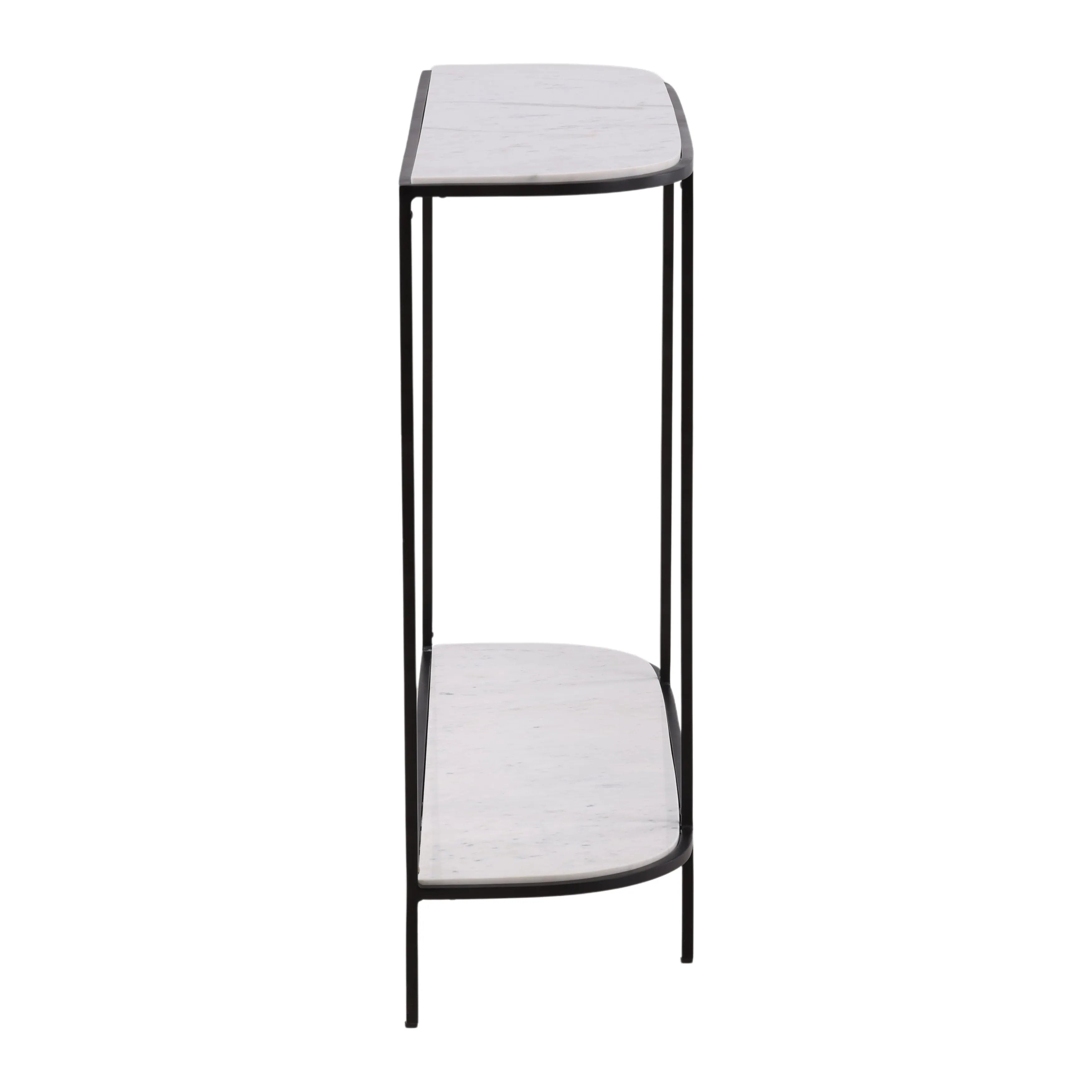 Featuring Brian Console Table by Dovetail at Amethyst Home. Expertly crafted, the Brian Console Table offers both style and function to any living space. Its sleek design adds a touch of elegance, while the solid wood construction ensures durability for daily use. Use it as a statement piece or for practical storage, the possibilities are endless.
Overall Dimen. Amethyst Home provides interior design, new home construction design consulting, vintage area rugs, and lighting in the Miami metro area.