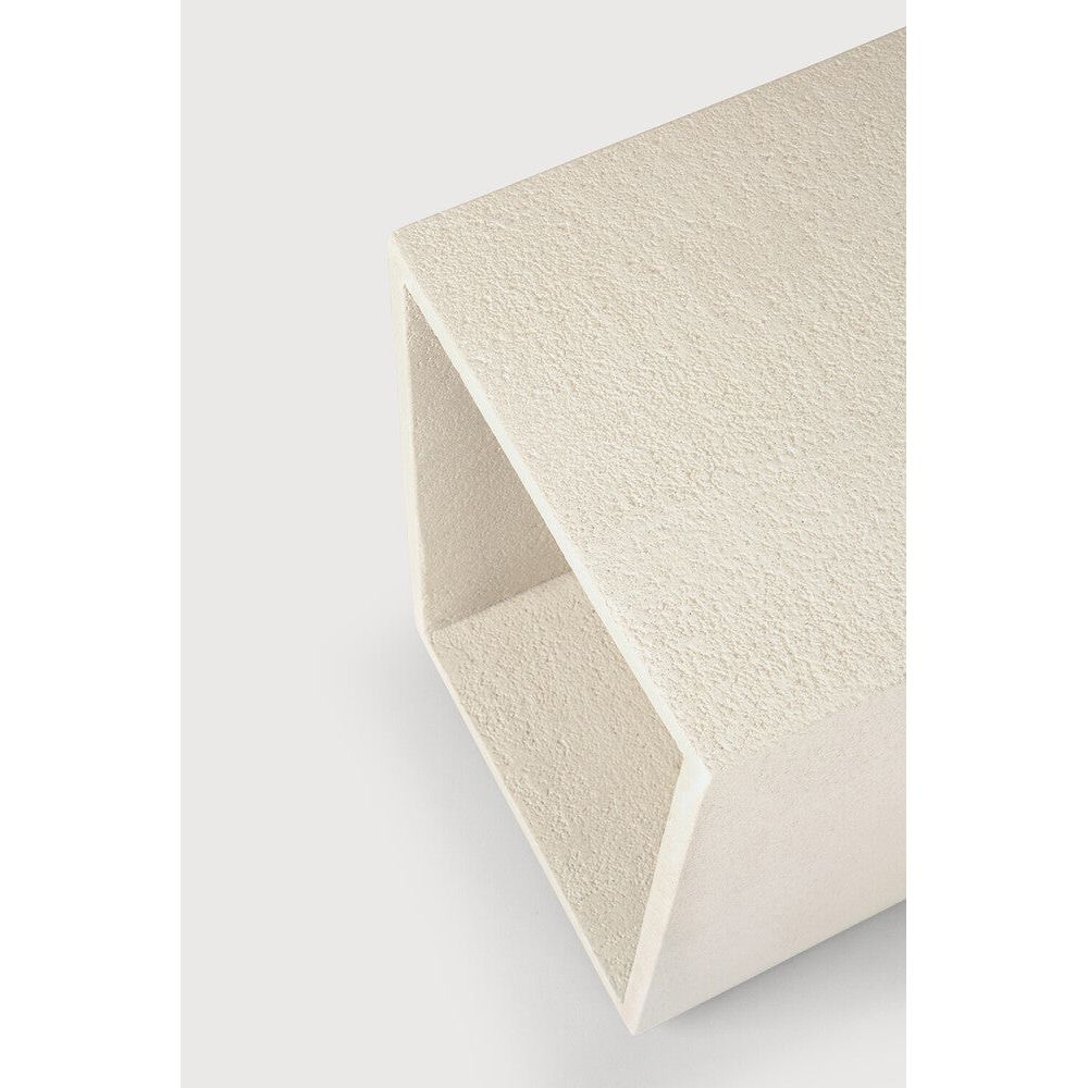 Featuring Elements Microcement Bedside Table by Ethnicraft at Amethyst Home. Elegant simplicity forms the basis of the Elements collection. Seamless and softened forms blend perfectly with textural character at the expert hands of artisans. Each piece offers a slightly unique identity with a high-performing, fine, earthy stone finish. Elements make a durable and stylish addition t. Amethyst Home provides interior design, new construction, custom furniture, and area rugs in the Park City metro area