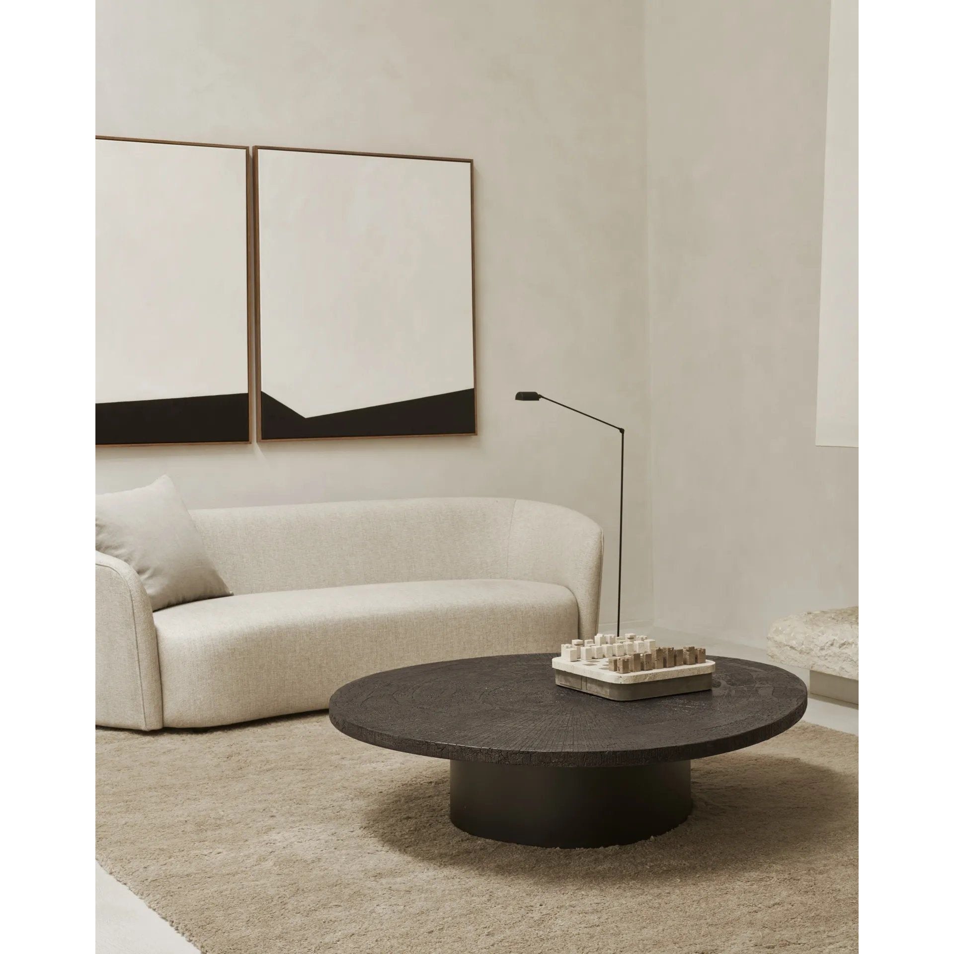 Featuring Slice Whisky Oval Coffee Table by Ethnicraft at Amethyst Home. A slice of nature to grace your home, this clever design strikes a balance to complement both modern and traditional styles and everything inbetween. The Slice's organic form is finished by hand in our unique and hard-wearing Minerals finish, making this coffee table incredibly functi. Amethyst Home provides interior design, new home construction design consulting, vintage area rugs, and lighting in the Alpharetta metro area.