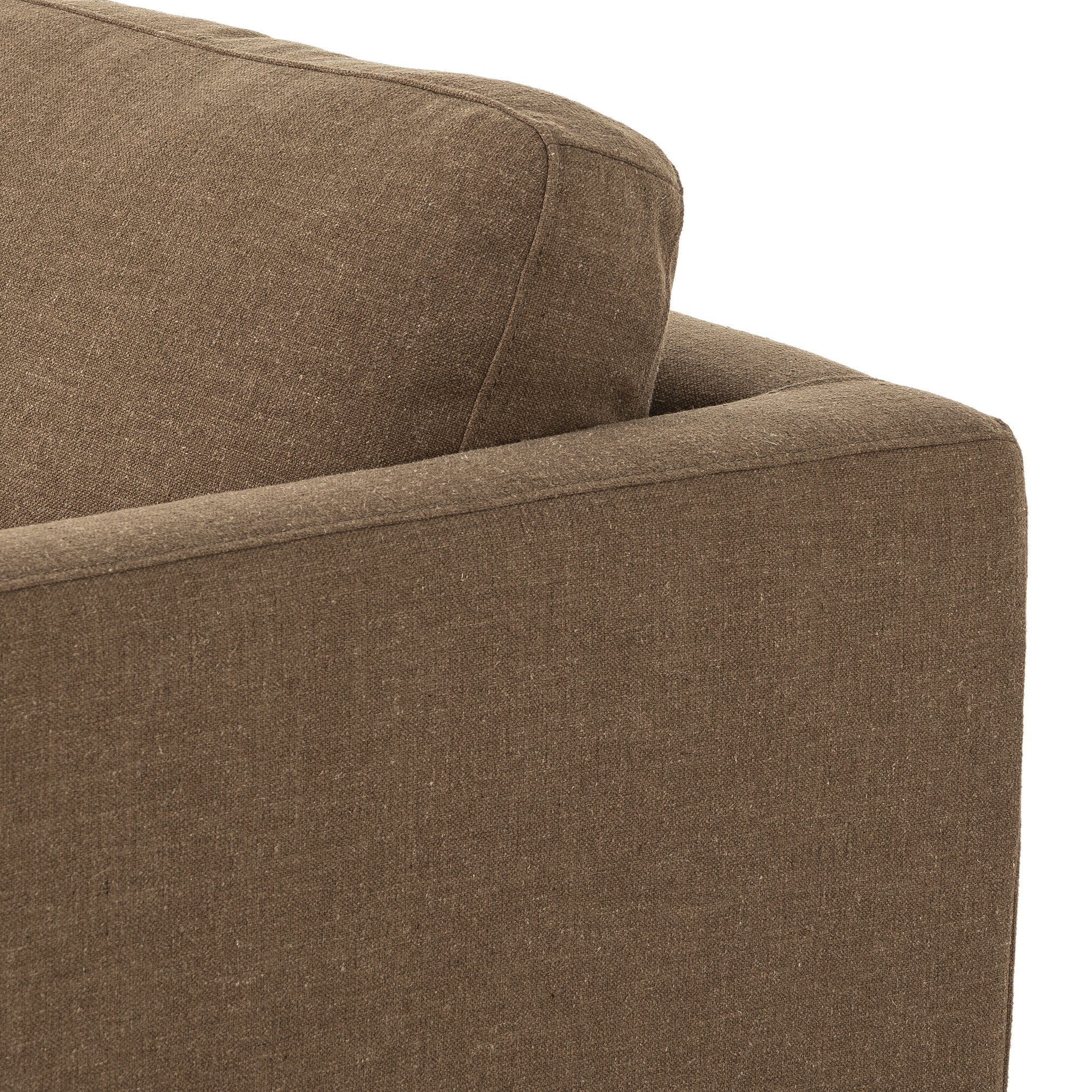 Featuring Everly Antwerp Cafe Sofa by Four Hands at Amethyst Home. Classic goes contemporary. A brown-finished parawood base supports low, deep seating of high-performance fabric, with track arms for a clean touch.Overall Dimensions: 84.00"w x 43.00"d x 32.00"hWeight : 132.28 lbsMaterials : 39% Linen, 35% Cotton, 26% Polyester, Solid Parawood, 100% Polyester. Amethyst Home provides interior design, new construction, custom furniture, and area rugs in the Monterey metro area