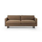 Featuring Everly Antwerp Cafe Sofa by Four Hands at Amethyst Home. Classic goes contemporary. A brown-finished parawood base supports low, deep seating of high-performance fabric, with track arms for a clean touch.Overall Dimensions: 84.00"w x 43.00"d x 32.00"hWeight : 132.28 lbsMaterials : 39% Linen, 35% Cotton, 26% Polyester, Solid Parawood, 100% Polyester. Amethyst Home provides interior design, new construction, custom furniture, and area rugs in the Portland metro area