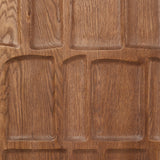 Featuring Ezri Cocoa Oak Cabinet by Four Hands at Amethyst Home. Made from solid oak and finished in a rich cocoa, tall cabinetry is carved with a unique grid-like pattern, for an organic look and textural touch. Interior shelving made from solid mango brings bonus storage to any room. Subtle variations in natural wood graining to be expected.Overall Dimensions: 45.00"w x 18.00"d . Amethyst Home provides interior design, new construction, custom furniture, and area rugs in the Nashville metro area