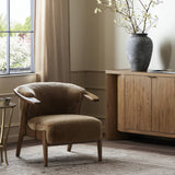 Featuring Fabian Desert Shearling Chair by Four Hands at Amethyst Home. Subtle paddle arms and a wrap frame of amber-finished ash embrace soft brown shearling, while S-spring construction ensures exceptional comfort.Overall Dimensions: 30.75"w x 33.00"d x 28.25"hWeight : 38.58 lbsMaterials : 100% Sheared Sheepskin, Solid Ash. Amethyst Home provides interior design, new construction, custom furniture, and area rugs in the Park City metro area