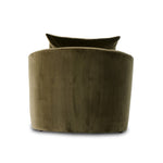 Featuring Joslyn Surrey Olive Chaise Lounge by Four Hands at Amethyst Home. Thick, soft velvet and modern organic curves make this an unforgettable piece.  Perfect for a relaxing corner or pair together for the ultimate movie hangout.Overall Dimensions: 39.00"w x 58.50"d x 33.50"hWeight : 81.57 lbsMaterials : 76.8% Cotton, 23.2% Polyester, Pine Plywood, Solid Pine. Amethyst Home provides interior design, new construction, custom furniture, and area rugs in the Tampa metro area