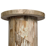 Featuring Aida Light Petrified Wood End Table by Four Hands at Amethyst Home. A perfectly scaled end table of petrified wood is an instant head turner, bringing an earthen look to your space.Overall Dimensions: 24.00"w x 24.00"d x 22.00"hWeight : 124.56 lbsMaterials: Petrified Wood. Amethyst Home provides interior design, new home construction design consulting, vintage area rugs, and lighting in the Omaha metro area.