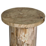 Featuring Aida Light Petrified Wood End Table by Four Hands at Amethyst Home. A perfectly scaled end table of petrified wood is an instant head turner, bringing an earthen look to your space.Overall Dimensions: 24.00"w x 24.00"d x 22.00"hWeight : 124.56 lbsMaterials: Petrified Wood. Amethyst Home provides interior design, new home construction design consulting, vintage area rugs, and lighting in the Salt Lake City metro area.